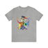 Rainbow Belly Dancer in Motion - Short Sleeve Tee Athletic Heather